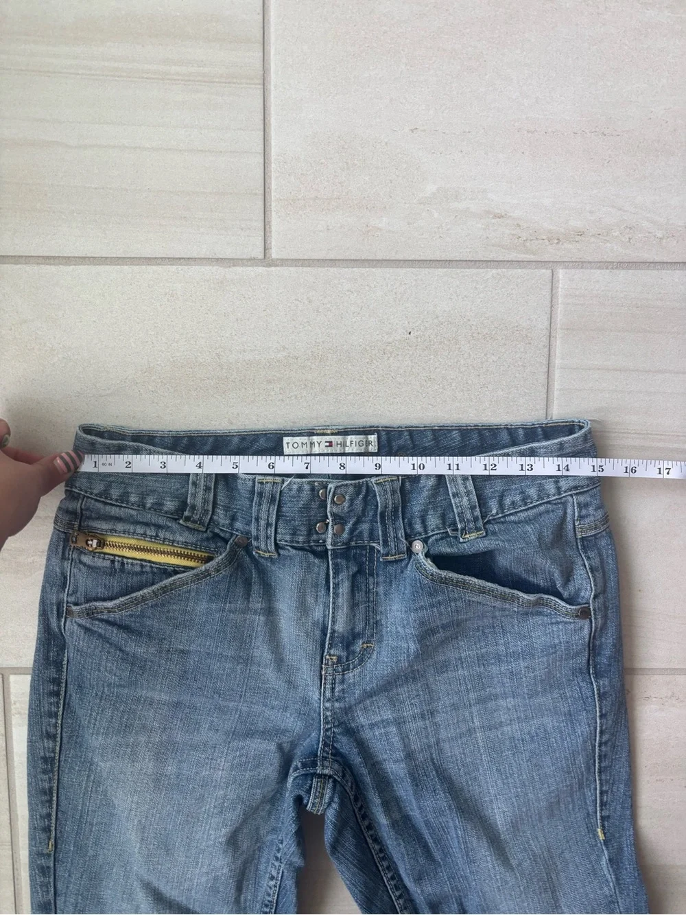 Vintage Y2K Vtg Retro Tommy Hilifiger Jeans Low Rise Hipster Designer Size 6